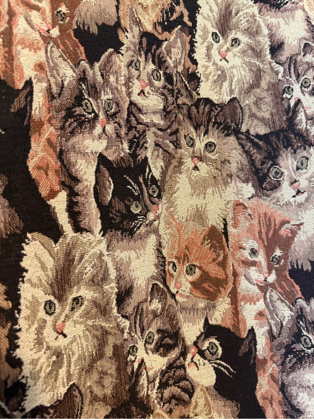 Fashion Brand Company Quilted Cat-Print Jacket with Black Trim - Picture 7 of 7